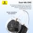 Baseus AirGo ENC AS01 Open Ear Clip on Wireless Earbuds for Sports up to 25 hours of playback - White